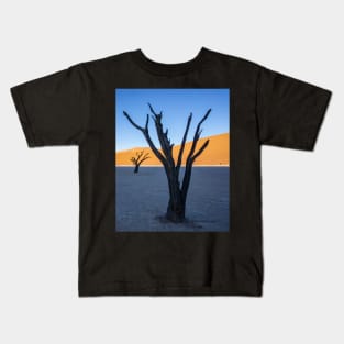 Tree on salt pan. Kids T-Shirt